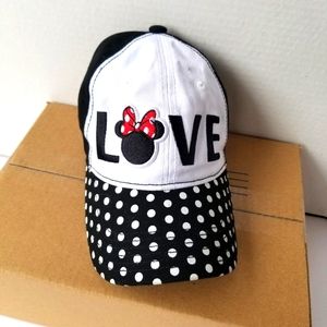 Disney Minnie Mouse Love Women's Embroidered Baseball Cap/Hat Adjustable